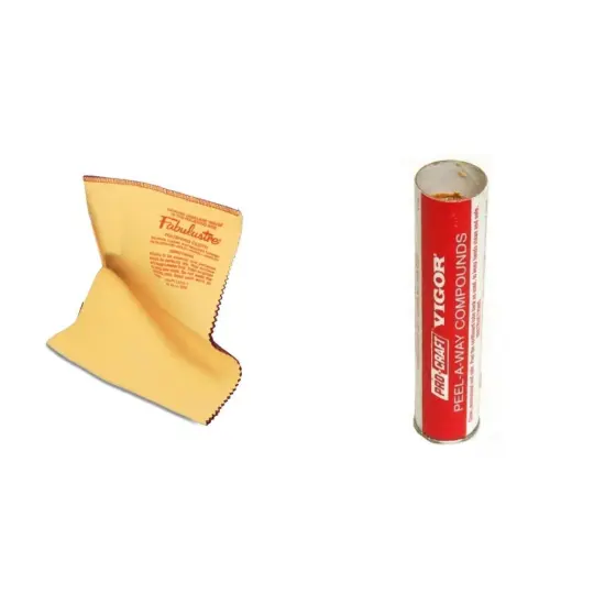 Polishing Jewelry Cloth 9" x 11" & Pro-Craft Tripoli Compound for All Metals 4oz {1}
