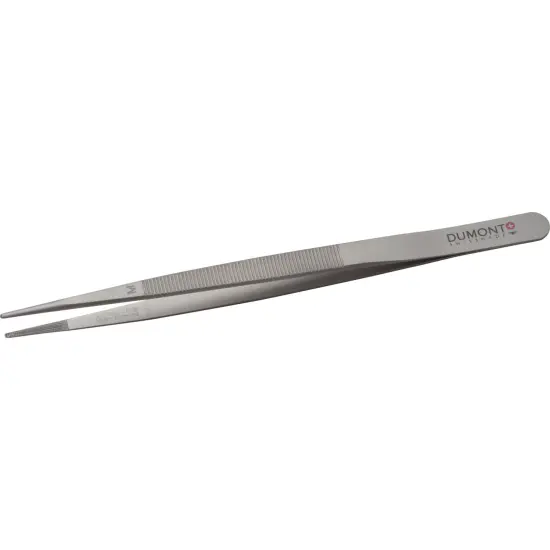 Dumont Diamond Tweezers Grooved Medium 6 1/2" {1}