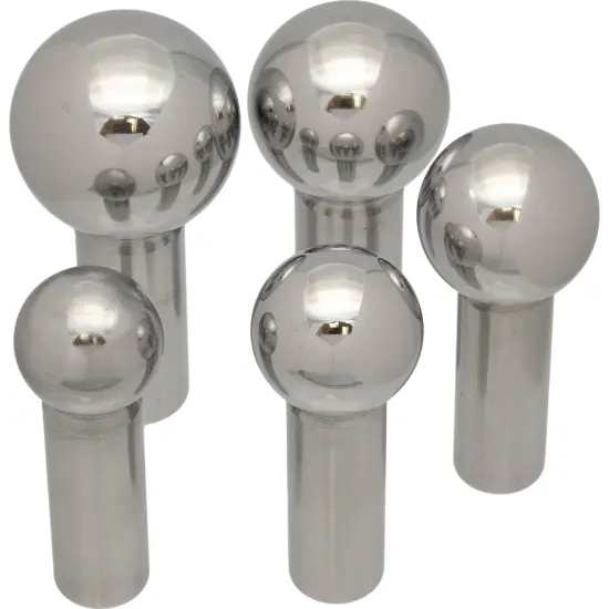 Large 5 Piece Dapping Punch Set Doming Forming Range 28mm-45mm + Wood Block Base {5}