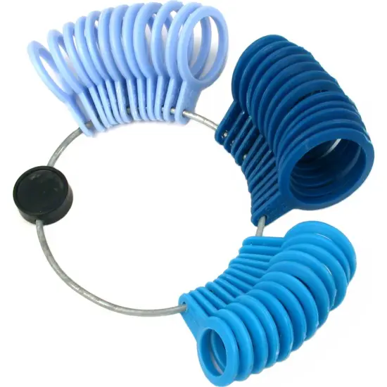 Colored Plastic Ring Finger Sizing Gauge Jewelers Tools {1}