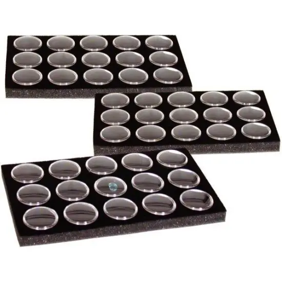 3 15pc Gem Storage Jar Beading Parts Fixture {1}