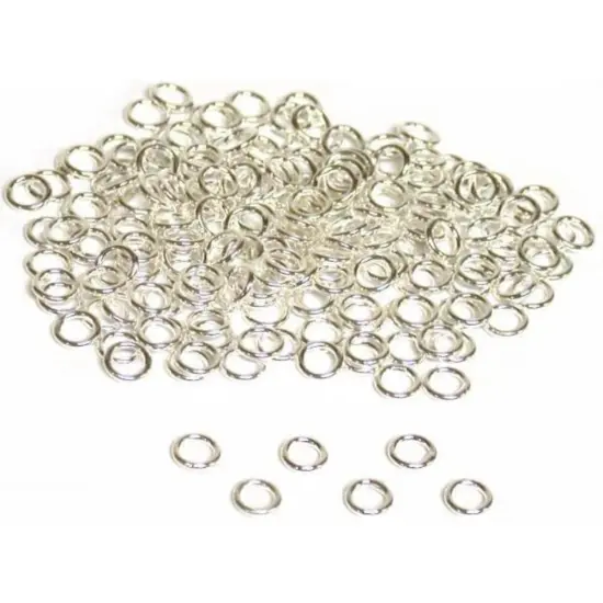 200 Sterling Silver Closed Jump Rings 21 Gauge 4mm {1}