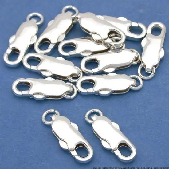 12 Sterling Silver Lobster Push Clasp Chain Part 16mm {1}