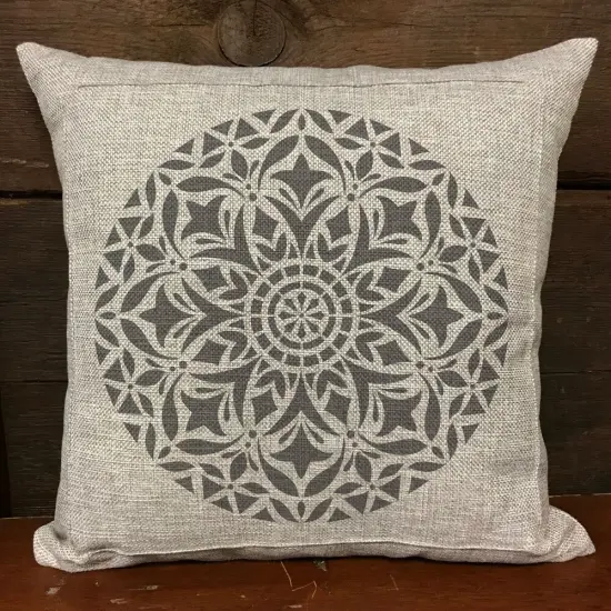 Devi Mandala Embossing 12 x 12 Stencil | FS027 by Designer Stencils | Mandala & Medallion Stencils | Reusable Stencil for Painting on Wood, Wall, Tile, Canvas, Paper, Fabric, Furniture, Floor | Stencil for Home Makeover | Easy to Use & Clean {3}