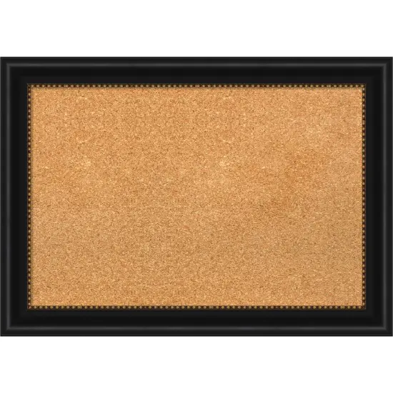 Cork Board, Manhattan Black Frame - Bulletin Board, Organization Board, Pin Board {1}