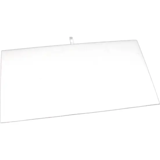 White Velvet Insert Glass Top Jewelry Display Case New {4}