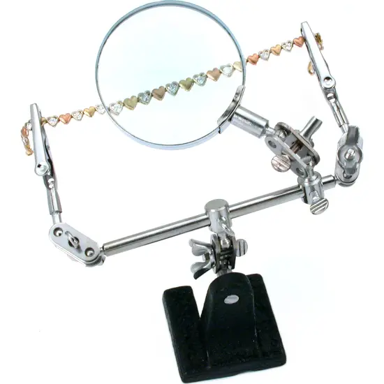 Helping Third Hand Magnifier W/Magnifying Glass Tool {1}