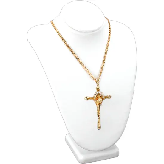 2 Piece Set Black White Jewelry Display Bust 7 1/2"H {2}