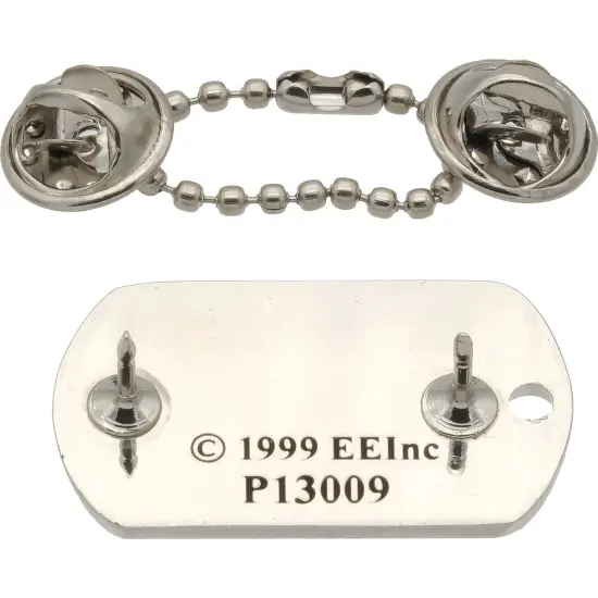 My Daughter Serves United States Coast Guard Logo Dog Tag Pin 7/8" {2}