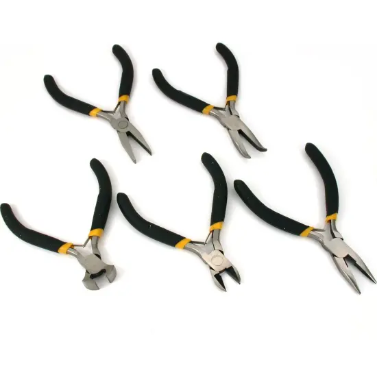 5pc Mini Pliers Set Jewelers Beading Wire Wrapping Tool {1}