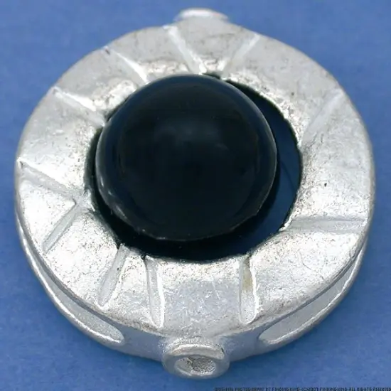 Fluted Bead Frame Silver Plated Beads 22mm New Approx 3 {3}