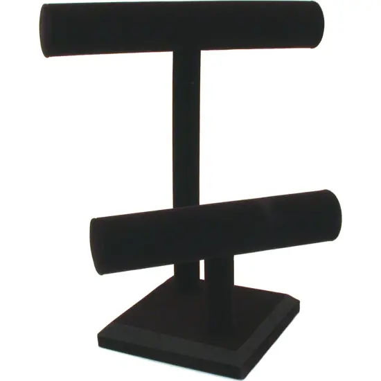 3pc Set Black Jewelry Display T Bar Bracelet Bangle 12" {5}