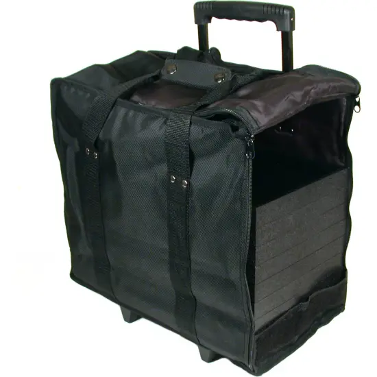 Jewelry Display Carrying Case Rolling With Trays New {1}