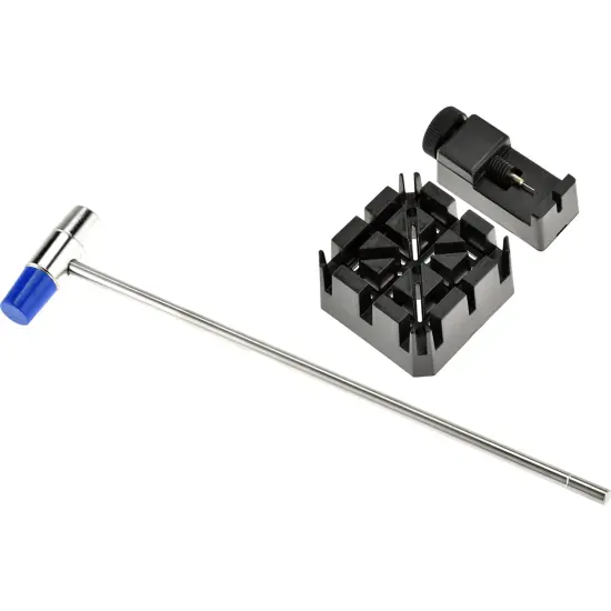 21 Pc Watch Repair Tool Kit Change Bands Links Link Remover Spring Bar Pin Punch {4}