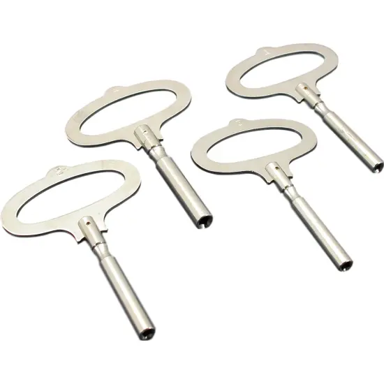 4 Antique French Clock Keys Tools Sz 1-4 2.50-3.25mm {1}