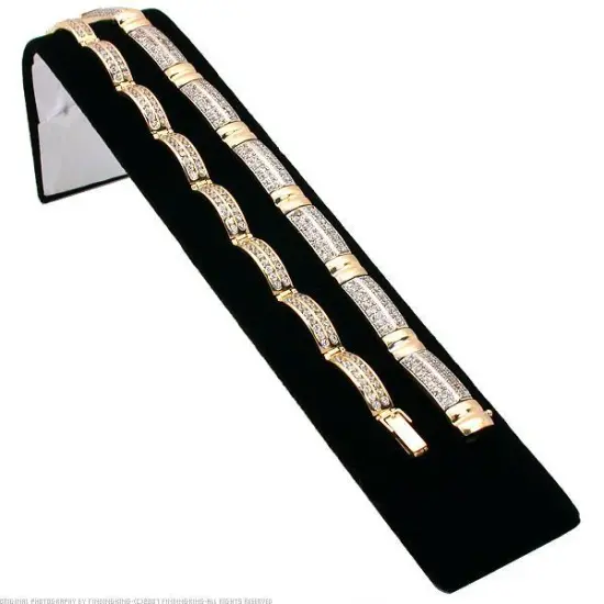 Black Flocked Necklace Earring Jewelry Displays 9Pc Set {6}