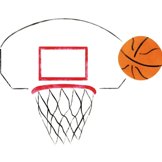 Basketball Wall Stencil | 247 by Designer Stencils | Reusable Art Craft Stencils for Painting on Walls, Canvas, Wood | Reusable Plastic Paint Stencil for Home Makeover | Easy to Use & Clean Art Stencil {2}