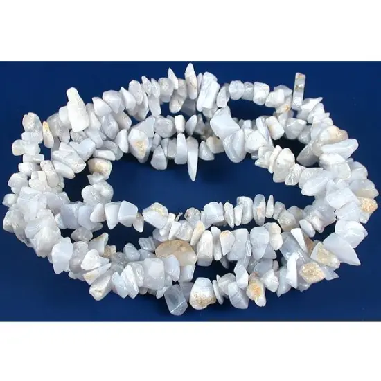 Lavender Agate Chip Beads Gemstone Beading 1 34" Strand {1}