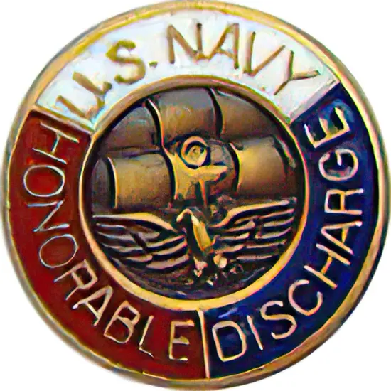U.S. Navy Honorable Discharge Pin 5/8" {1}