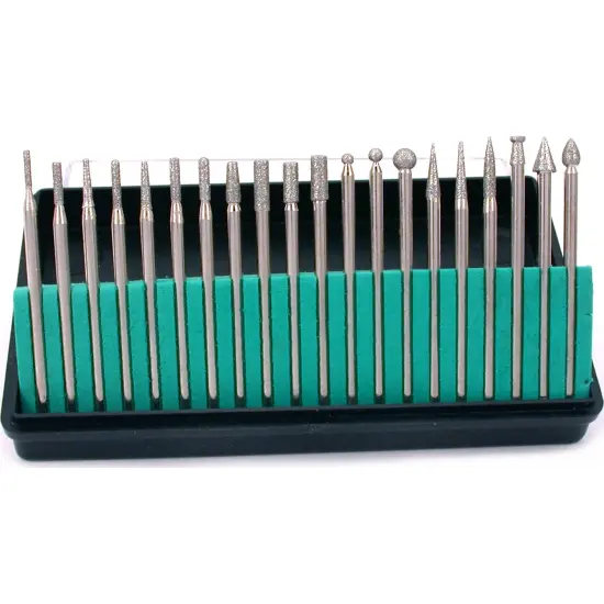 Diamond Burs Drill Rotary Tools Holder Bur Box 30 Hole {3}