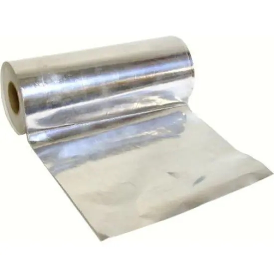 150 Feet Gift Wrap Paper Bright Silver, 7.5" Wide, Item No. 61.079 {1}