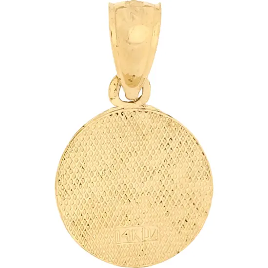 14K Gold St Christopher Charm 18" Chain Jewelry {5}