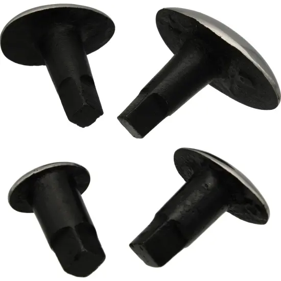 Spoon Anvil Stakes Highly Polished Set Of 4 {5}