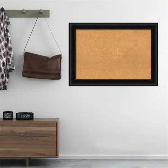 Cork Board, Parlor Frame - Bulletin Board, Organization Board, Pin Board Parlor Black {5}