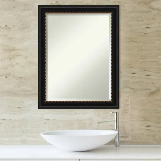 Beveled Bathroom Wall Mirror, Manhattan Frame {4}