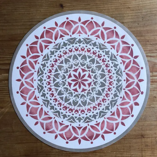 Vedas Mandala Embossing 12 x 12 Stencil | FS028 by Designer Stencils | Mandala & Medallion Stencils | {5}