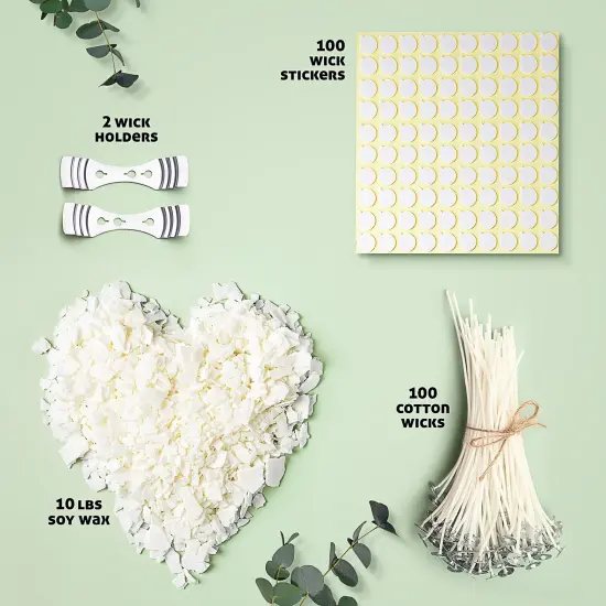 CraftBud Natural Soy Candle Wax Accessories Kit {2}