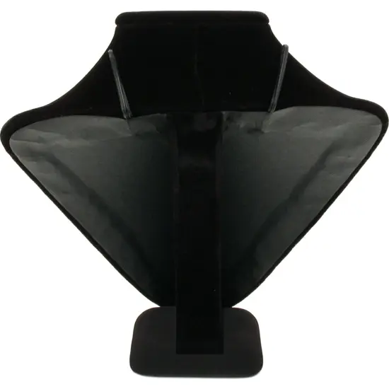 Black Velvet Necklace Display Bust Jewelry Stand L 8.5" {2}