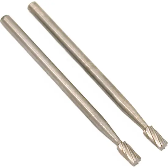 Dynamic 2 Pc. Steel Engraving Cylindrical Burr - 3/32" Shank : ( Pack Of 2 Sets ): TJ04601 {2}