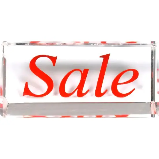 Crystal "Sale" Jewelry Sign Showcase Counter Display {1}