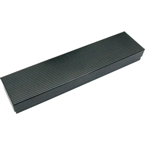 100 Black Stripe Cotton Filled Jewelry Gift Box 8 1/8" {4}
