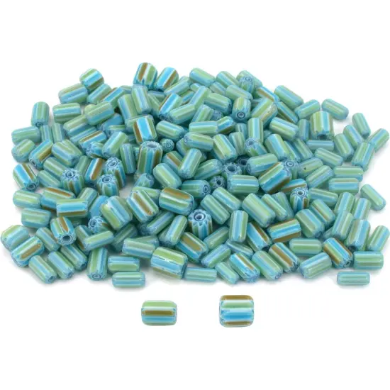 Multi Color Chevron Glass Beads Beading Approx 200 {1}