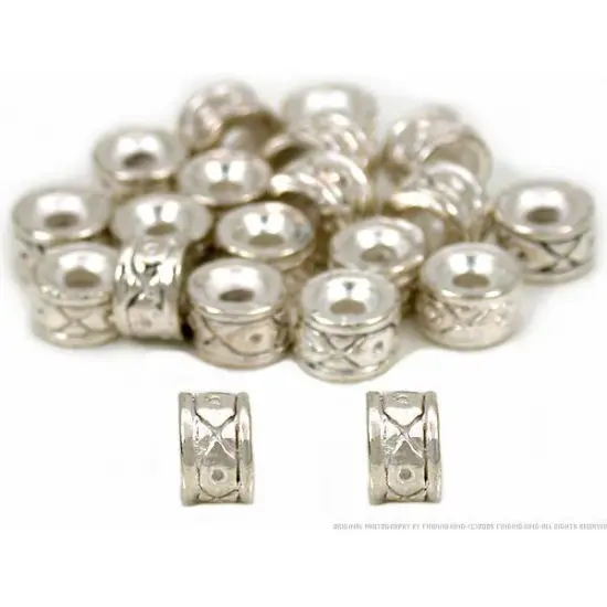 Rondelle Bali Beads Silver Plated Spacer 5mm Approx 20 {1}