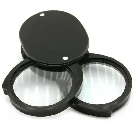 5x & 10x Folding Magnifier Magnifying Glass {1}