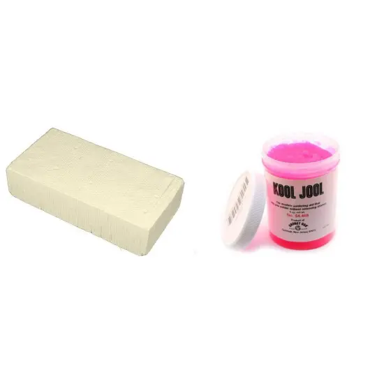 Magnesia Soldering Block Jewelers Tool & Kool Jool 8 OZ Soldering Aid {1}