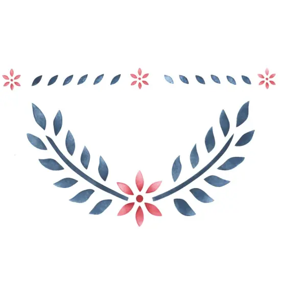 Colonial Swag Wall Stencil Border | 167 by Designer Stencils | Pattern Stencils | Reusable Stencils for Painting | Safe & Reusable Template for Wall Decor | Try This Stencil Instead of a Wallpaper | Easy to Use & Clean Art Stencil Pattern {2}