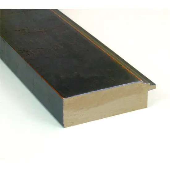 Beveled Wood Bathroom Wall Mirror, Milano Bronze Frame {2}