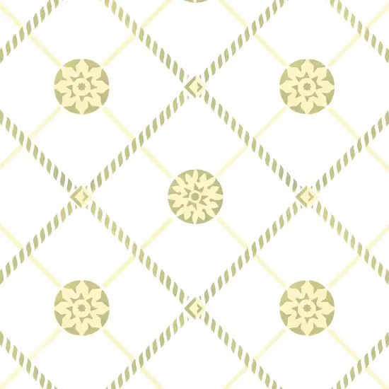 Rosette Grid Wallpaper Wall Stencil | 2458 by Designer Stencils | Pattern Stencils | Reusable Stencils for Painting | Safe & Reusable Template for Wall Decor | Try This Stencil Instead of a Wallpaper | Easy to Use & Clean Art Stencil Pattern {1}