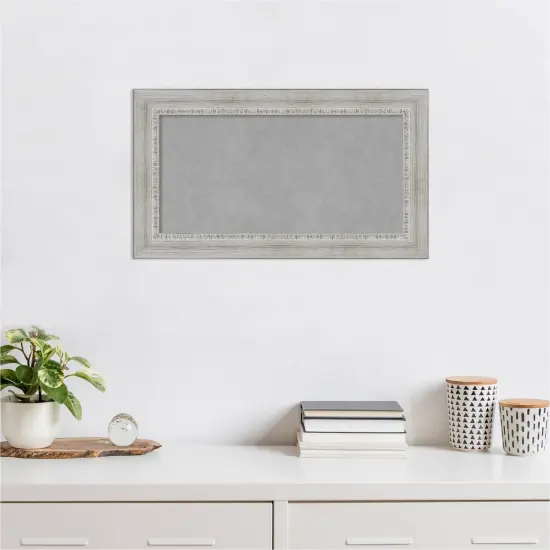 Magnetic Boards, Home Office Boards (28x16 in.) Rustic White Wash Framed Organization Boards {6}