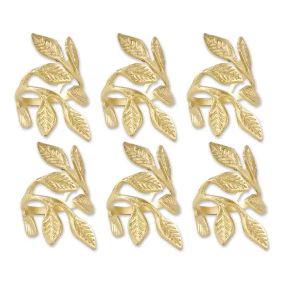 DII Gold Vine Napkin Ring (Set of 6) {1}