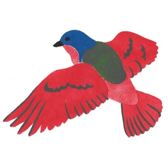 Painted Bunting Bird Wall Stencil | 1697 by Designer Stencils | Animal & Nature Stencils | {2}