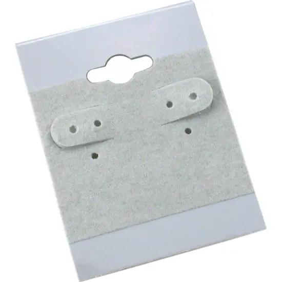 100 Gray Hanging Earring Cards 2 Inch Jewelry Display {3}