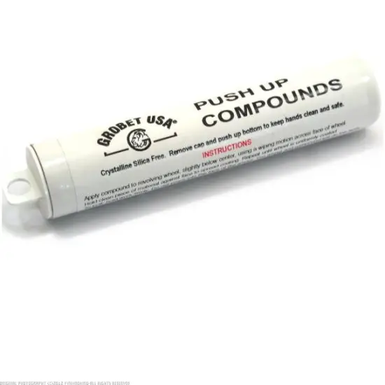 3" Cotton Buffing Wheel & Mandrel & White Rouge Push-Up Polishing Compound {3}