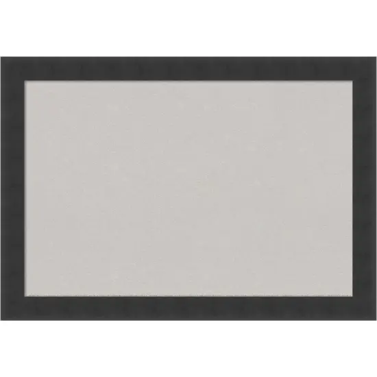 Cork Board, Mezzanotte Black Wood Frame - Bulletin Board, Organization Board, Pin Board Grey Cork {1}