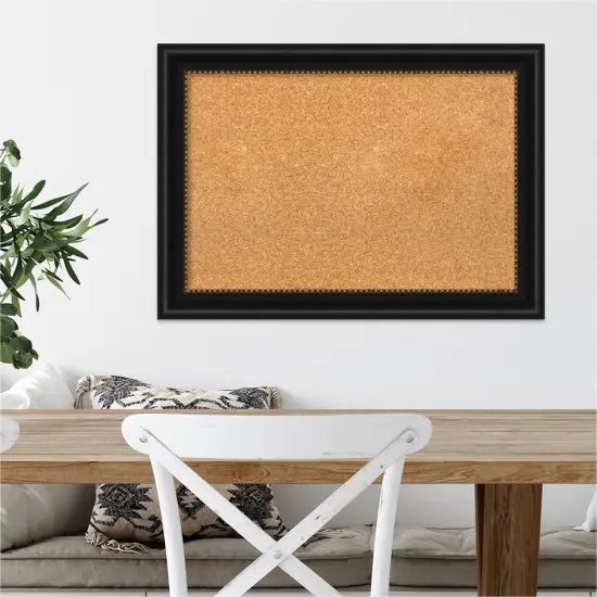 Cork Board, Manhattan Black Frame - Bulletin Board, Organization Board, Pin Board {4}