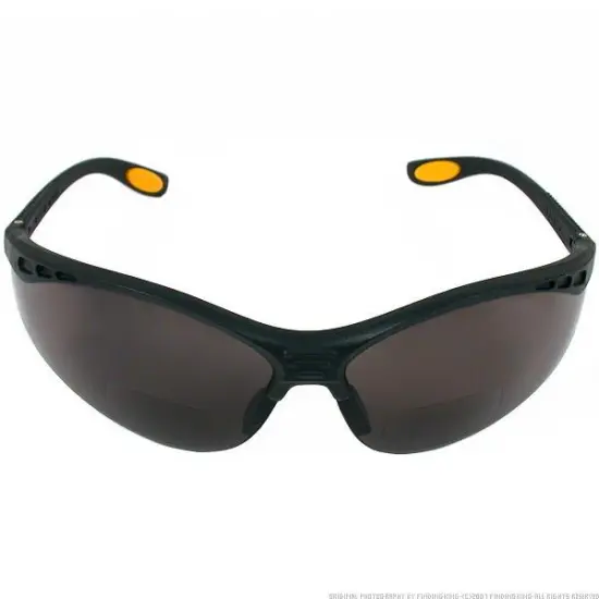 Dewalt DPG59-225C Reinforcer Rx-Bifocal 2.5 Smoke Lens High Performance Protective Safety Glasses wi {1}